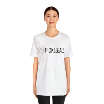 I Heart Pickleball Bella+Canvas