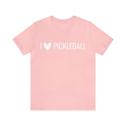 I Heart Pickleball Bella+Canvas