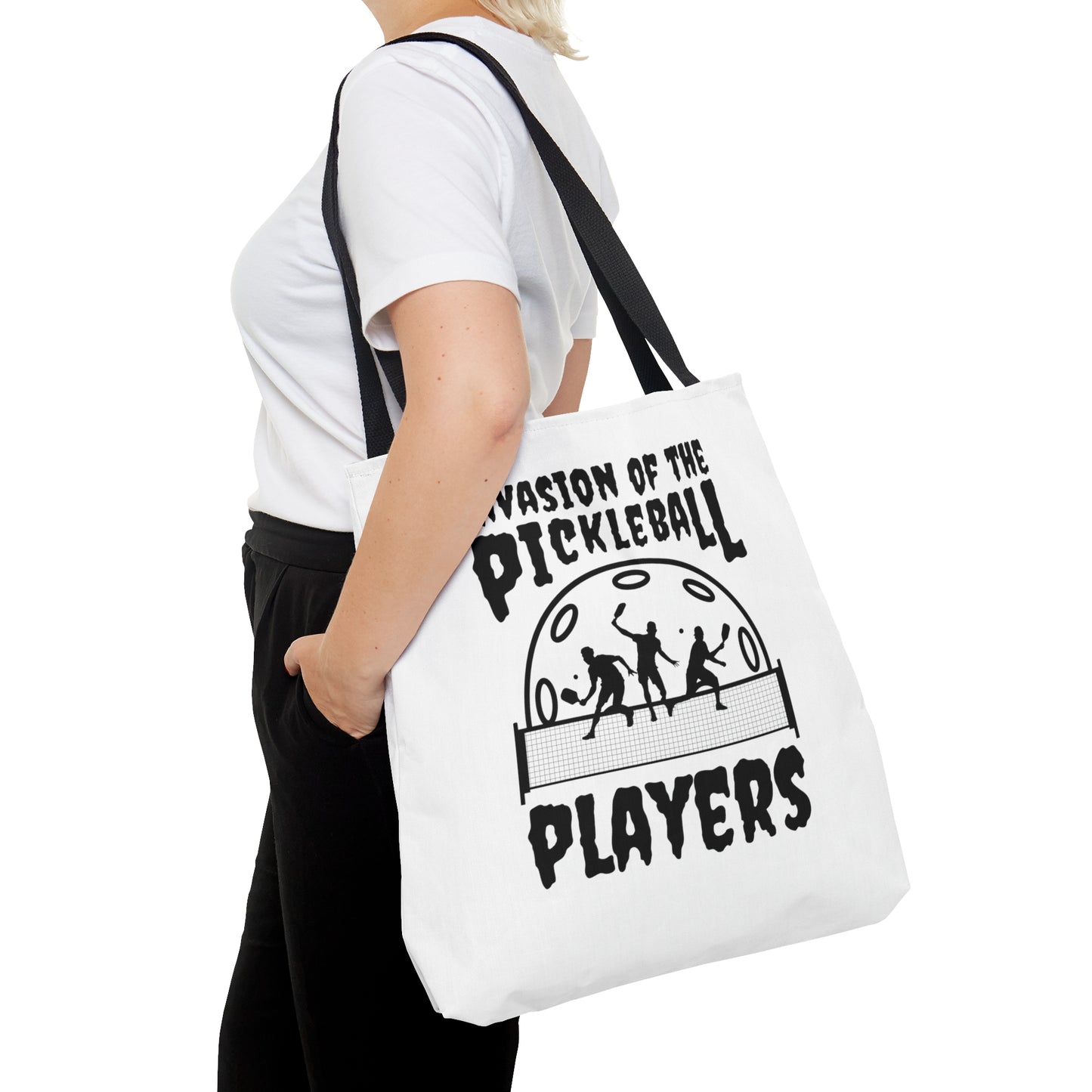 Invasion of the Pickleball Players Tote Bag