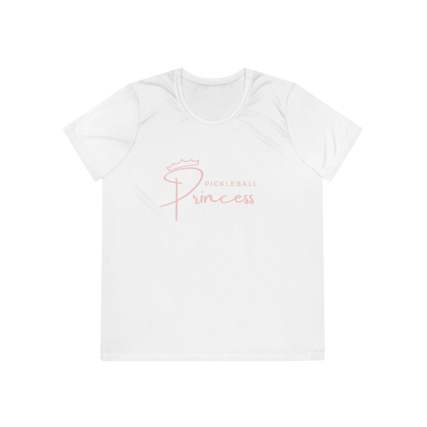 Pickleball Princess Pink Imprint. Women's Moisture Wicking