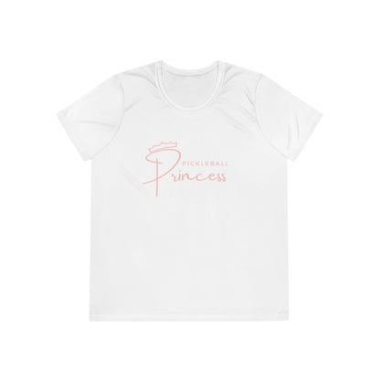 Pickleball Princess Pink Imprint. Women's Moisture Wicking