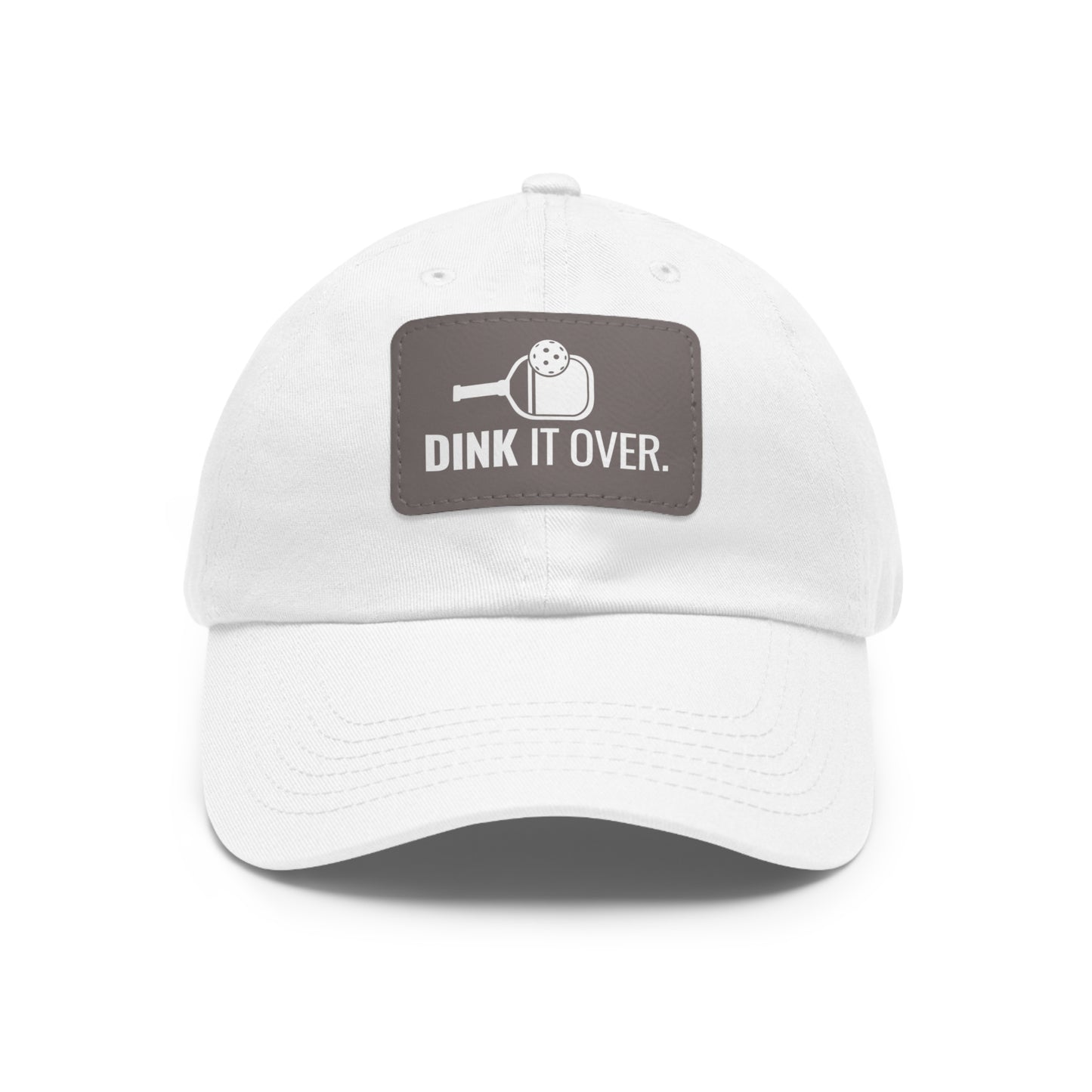 Dink It Over Baseball Cap with Leather Patch