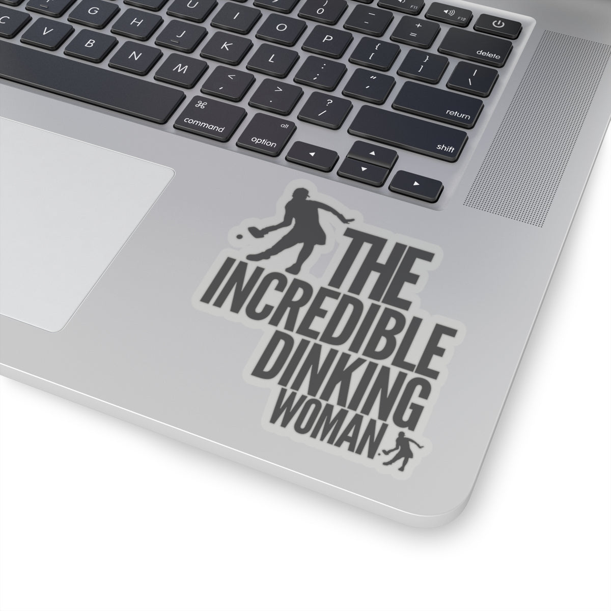 The Incredible Dinking Woman Kiss Cut Sticker