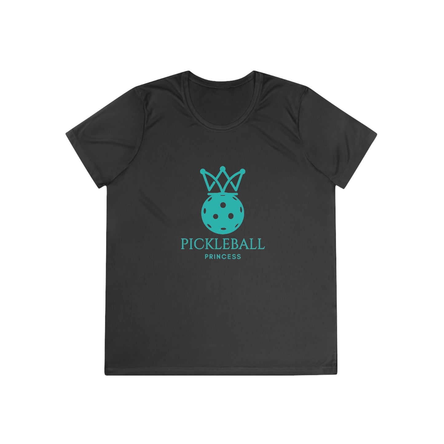 Pickleball Princess Tiffany Blue Imprint. Women's Moisture Wicking