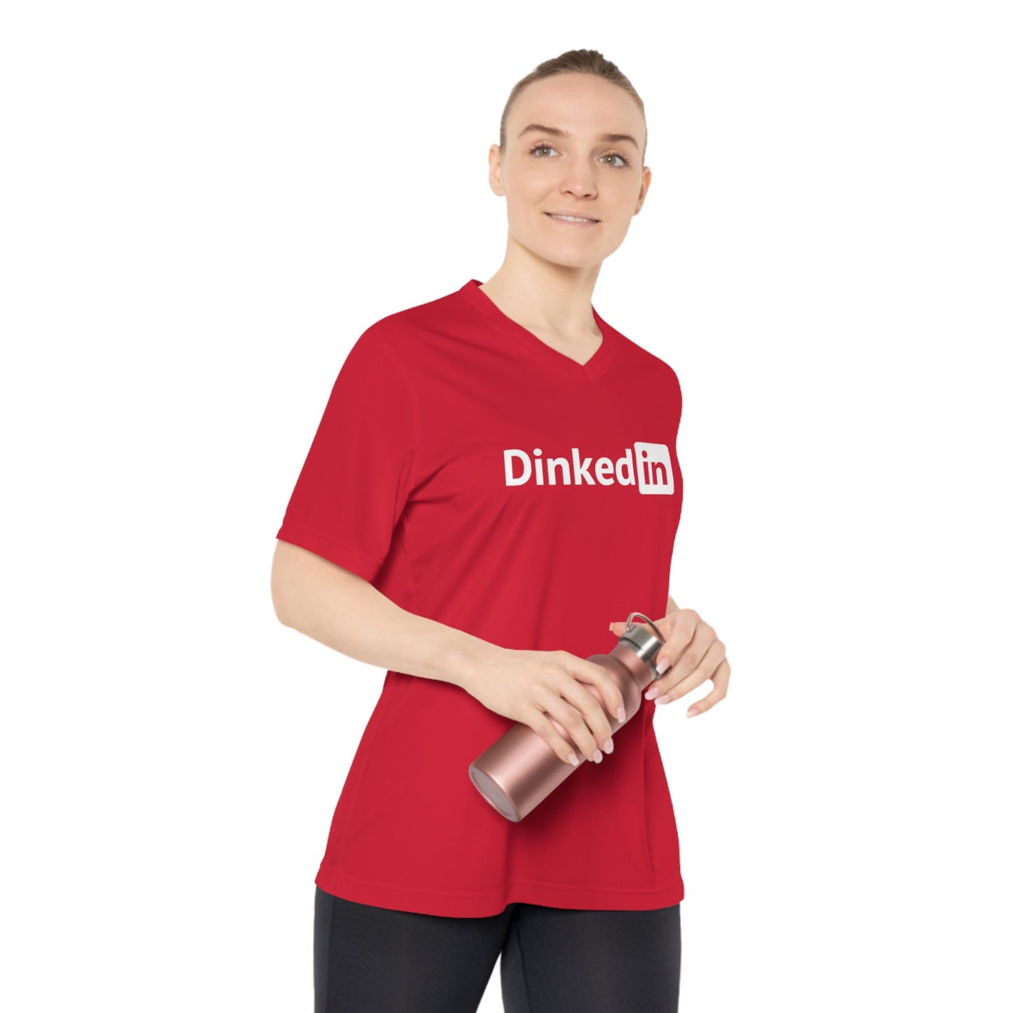 Dinkedin Women's Performance V-Neck