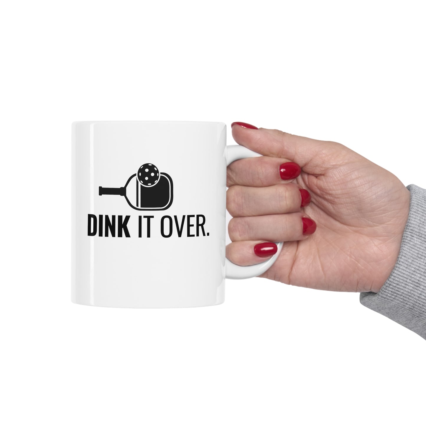 Dink It Over 11 Oz White Coffee Mug