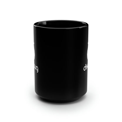 dink bug 15 Oz Black Coffee Mug