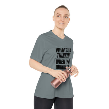 Whatcha Thinkin' When Ya Dinkin'? Women's Performance V-Neck