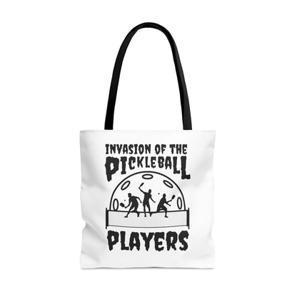 Invasion of the Pickleball Players Tote Bag