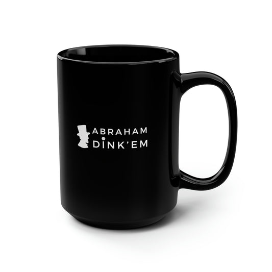 Abraham Dink 'Em 15 Oz Black Coffee Mug