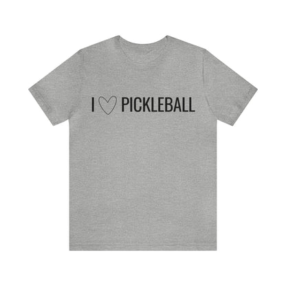 I Heart Pickleball Bella+Canvas