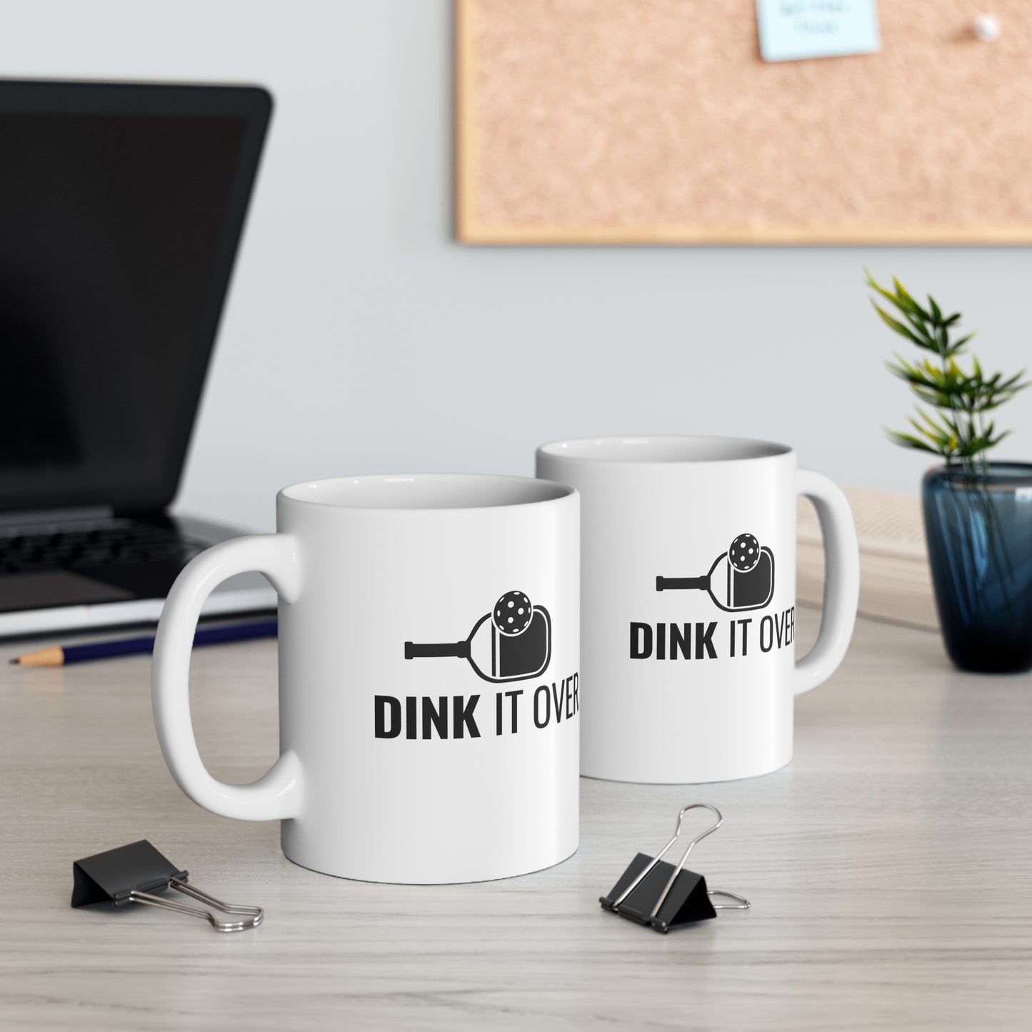 Dink It Over 11 Oz White Coffee Mug