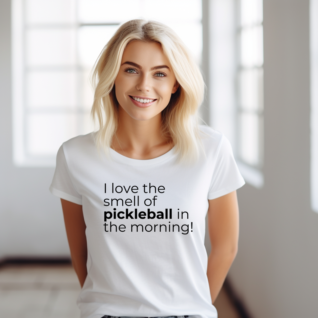 I Love The Smell Of Pickleball In The Morning Bella+Canvas